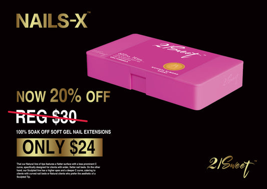 NAILS-X - Soft Gel Tip Box -602pcs-14sizes - NATURAL - 15 Options Available. REG. $30. 20% OFF NOW $24.